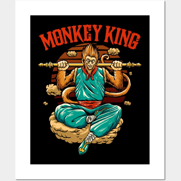 Monkey KIng Wall Art by mrgeek